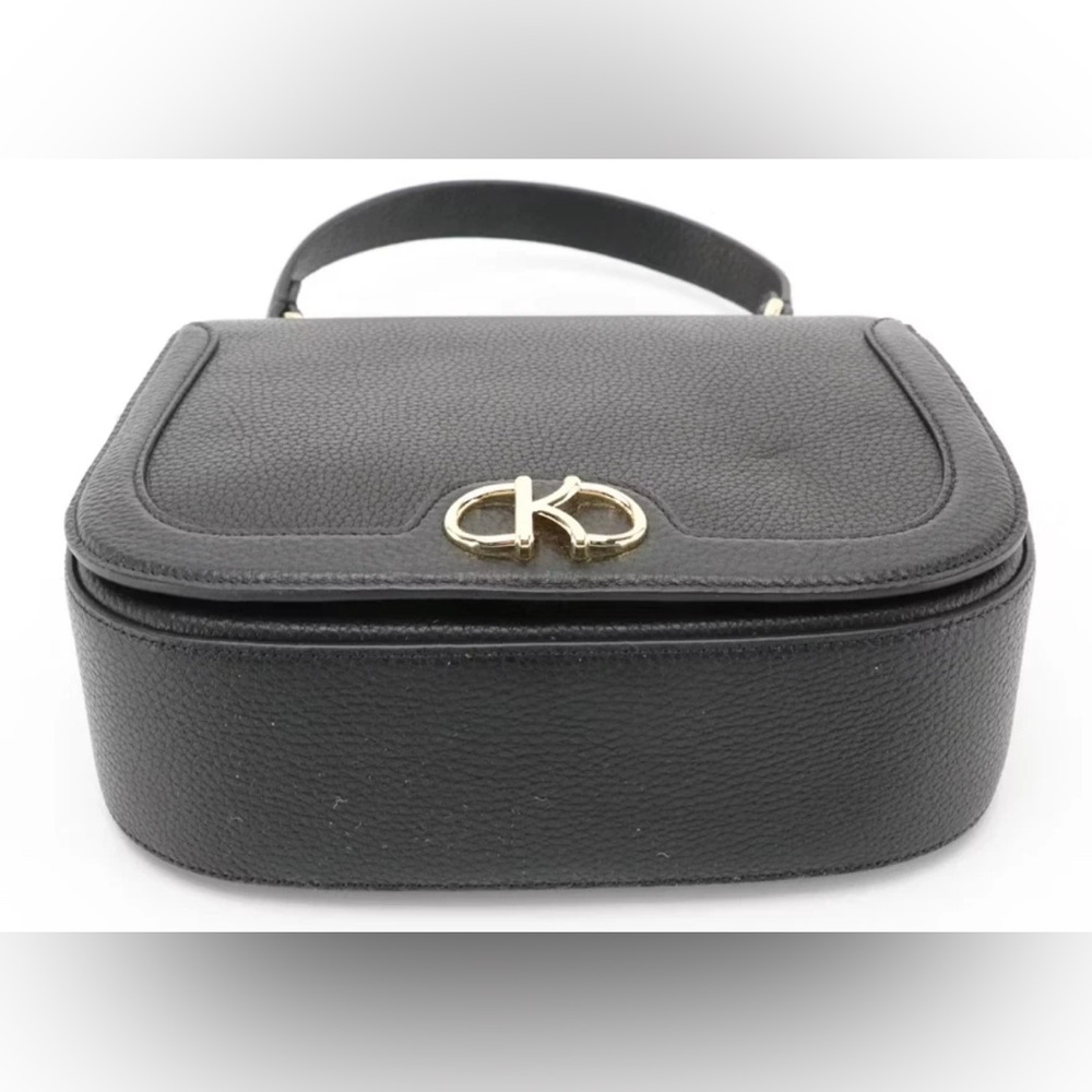 Traded - Kate Spade New York Kyla Black Pebbled Leather Saddle Bag Crossbody NWT - Picture 6 of 7